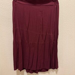 Old Navy Deep Red A-Line Skirt